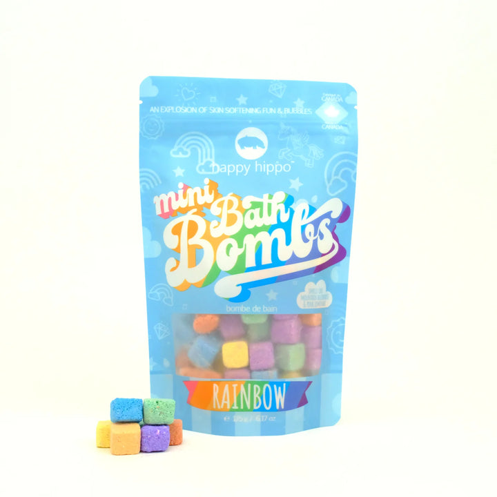 Happy Hippo Bath Co. Mini Bath Bombs (Rainbow)