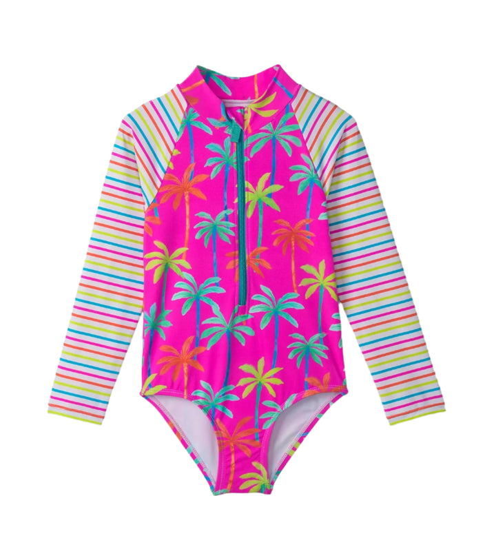 Hatley Long Sleeve Rashguard (Painted Palms)