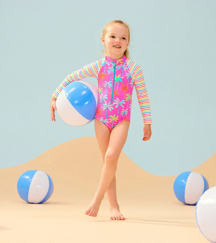 Hatley Long Sleeve Rashguard (Painted Palms)