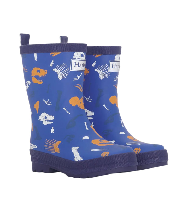 Hatley Matte Rain Boots (Dino Fossils)