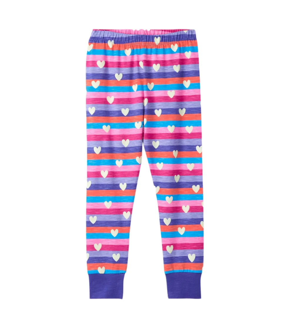 Hatley Pajama Set (Stripes &amp; Hearts)