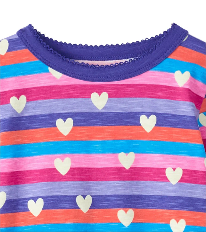 Hatley Pajama Set (Stripes &amp; Hearts)