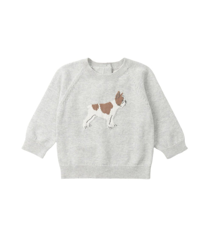 Hatley Pullover Sweater & Pants Set (Little Bulldog)