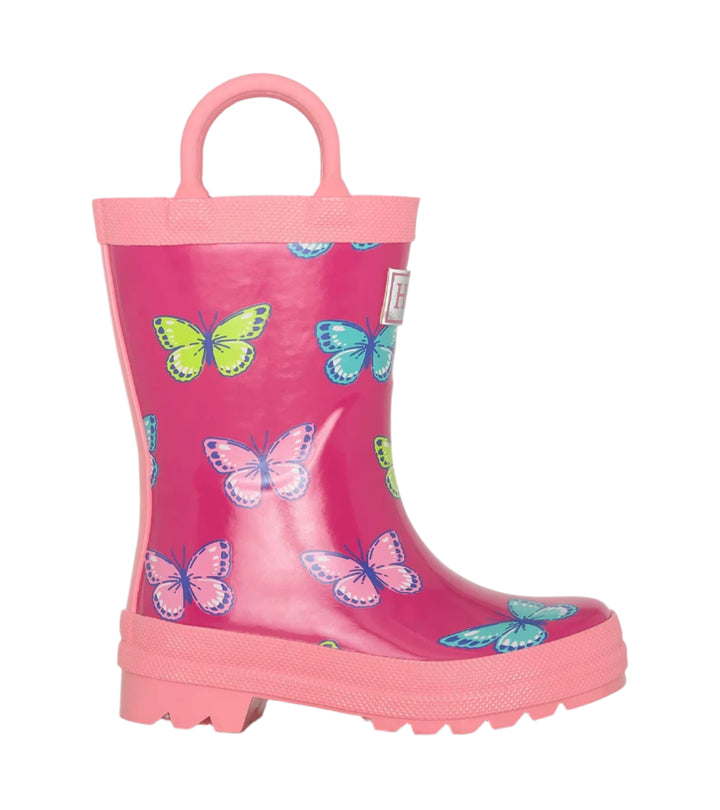 Hatley Rain Boots with Handles (Bold Butterflies)