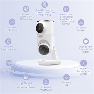 Hubble Connected Nursery Pal Dual Vision Camera