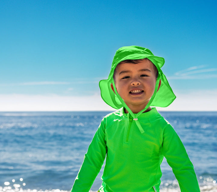 iPlay Eco Flap Hat (Safety Green)