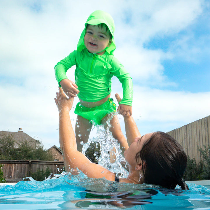 iPlay Eco Flap Hat (Safety Green)