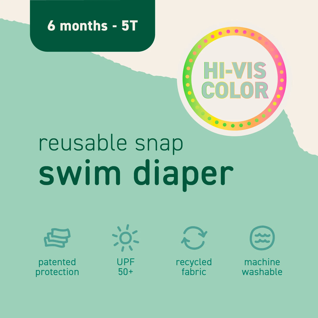 iPlay Eco Snap Swim Diaper (Safety Green)