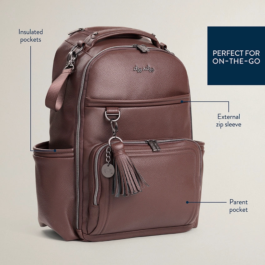 Itzy Ritzy Boss Plus Backpack Diaper Bag (Espresso)