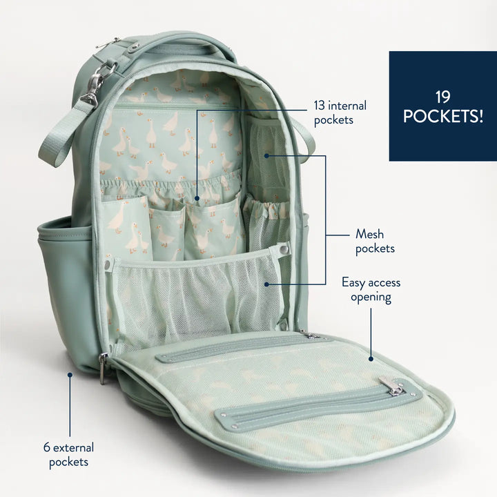 Itzy Ritzy Boss Plus Backpack Diaper Bag (Silly Goose)