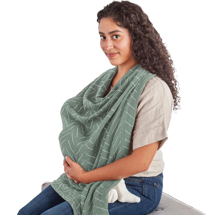 Itzy Ritzy Breastfeeding Boss (Sage Mudcloth)
