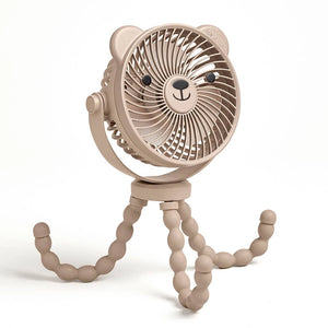 Itzy Ritzy Breeze 3-Speed Stroller Fan (Taupe)