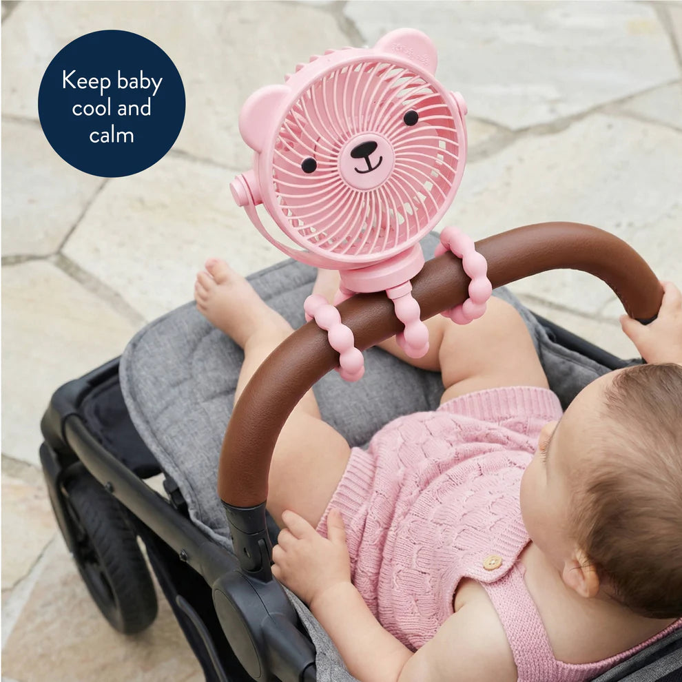 Itzy Ritzy Breeze 3-Speed Stroller Fan (Pink)