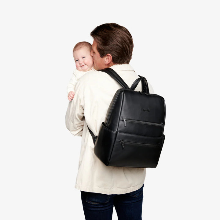 Itzy Ritzy Eras Backpack Midi Diaper Bag (Black)