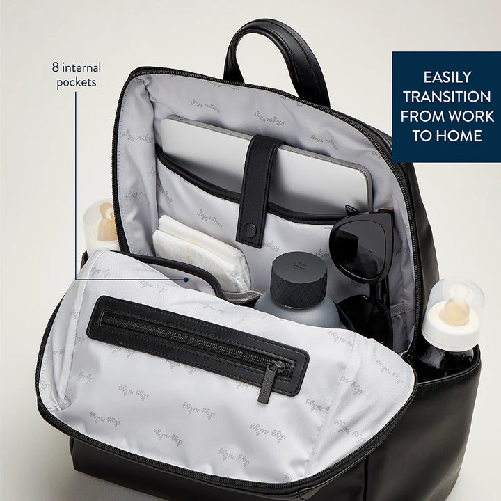 Itzy Ritzy Eras Backpack Midi Diaper Bag (Black)