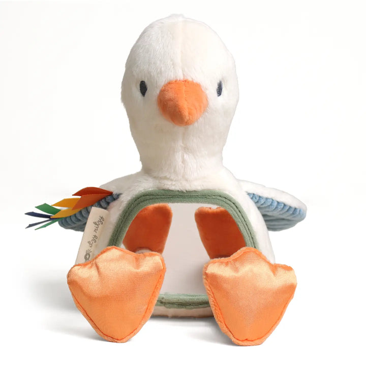 Itzy Ritzy Itzy Bitzy Sensory Tummy Time Mirror (Goose)