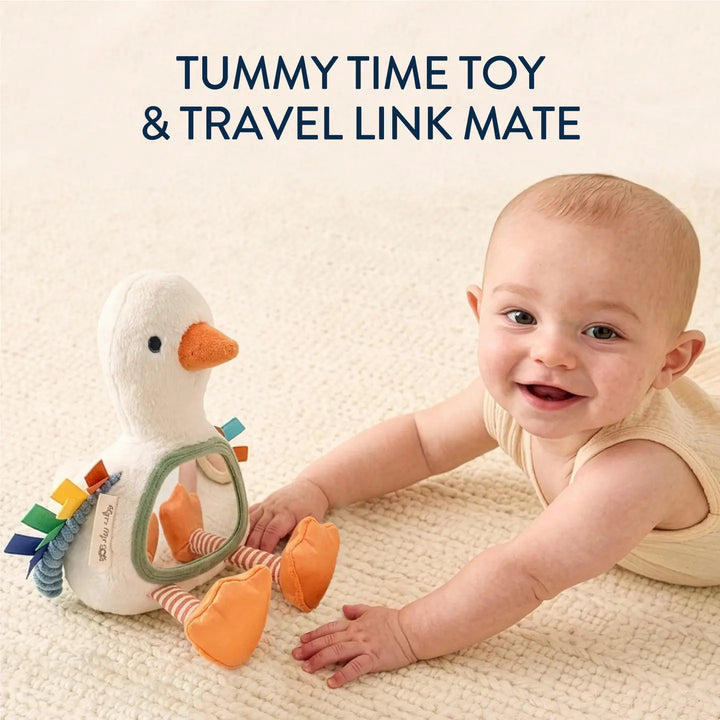 Itzy Ritzy Itzy Bitzy Sensory Tummy Time Mirror (Goose)
