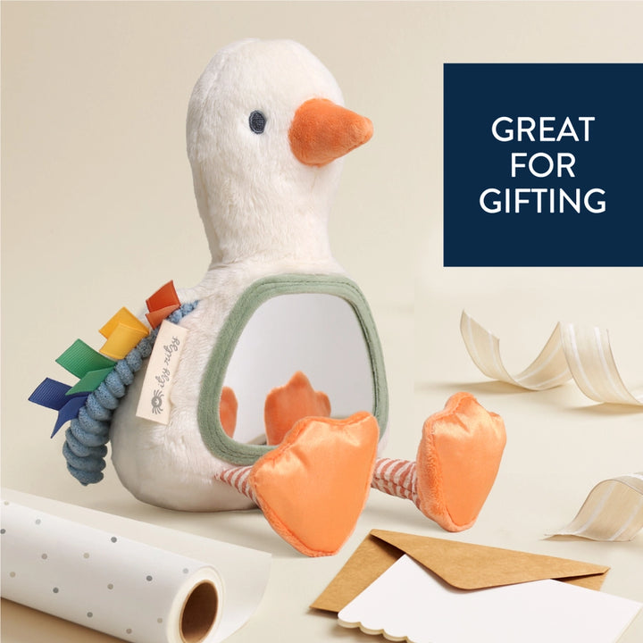 Itzy Ritzy Itzy Bitzy Sensory Tummy Time Mirror (Goose)