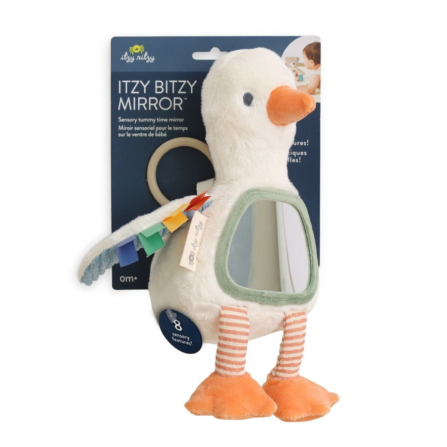 Itzy Ritzy Itzy Bitzy Sensory Tummy Time Mirror (Goose)