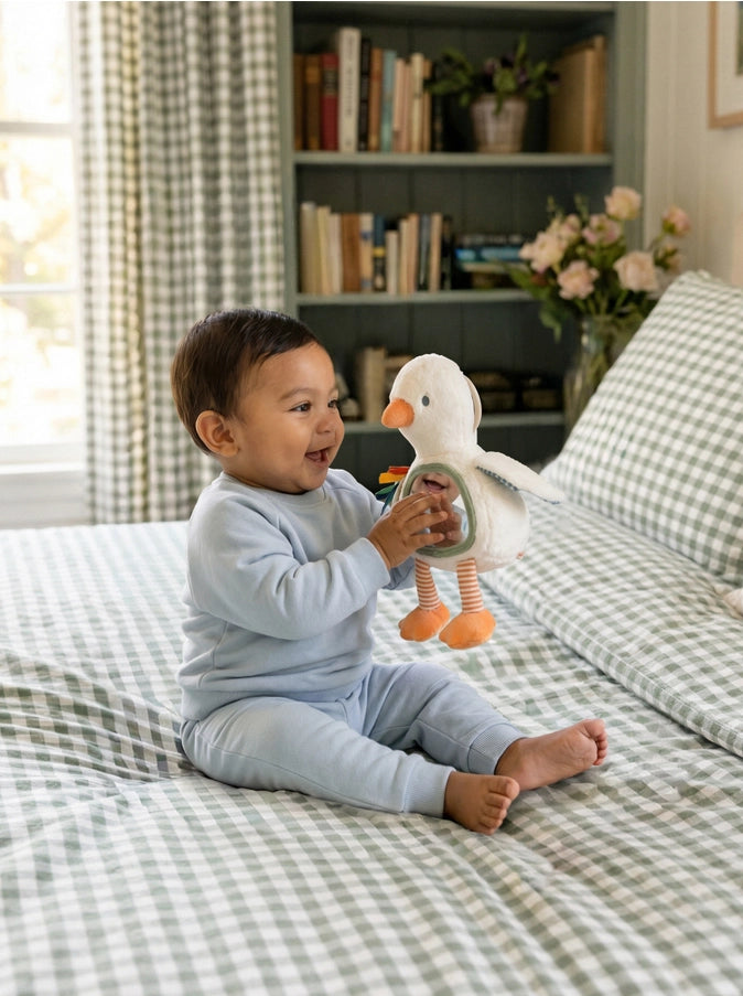 Itzy Ritzy Itzy Bitzy Sensory Tummy Time Mirror (Goose)