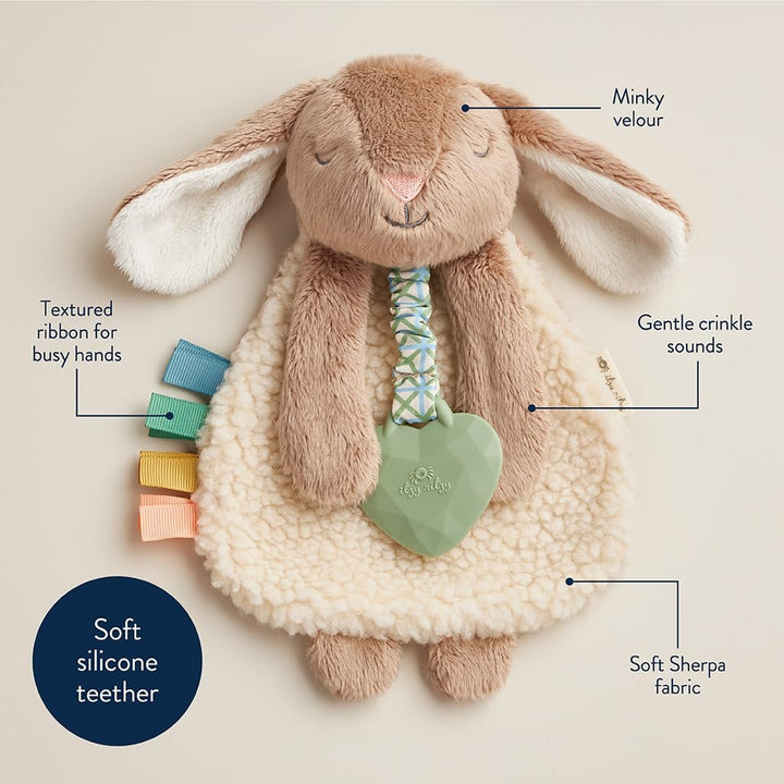 Itzy Ritzy Itzy Friends Lovey Plush (Billie the Taupe Bunny)
