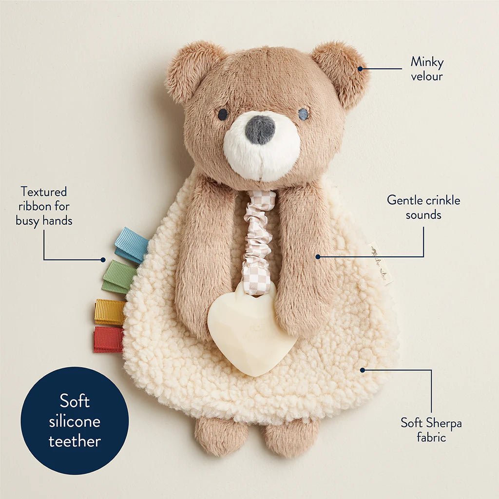 Itzy Ritzy Itzy Friends Lovey Plush (Theo the Bear)
