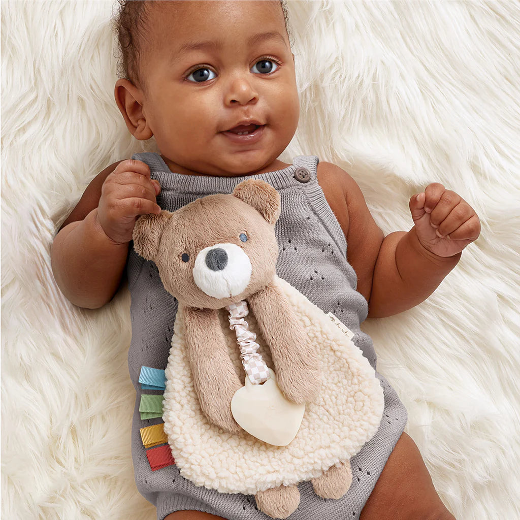 Itzy Ritzy Itzy Friends Lovey Plush (Theo the Bear)