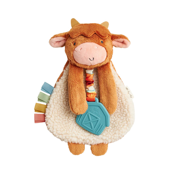 Itzy Ritzy Itzy Friends Lovey Plush (Wyatt the Highland Cow)