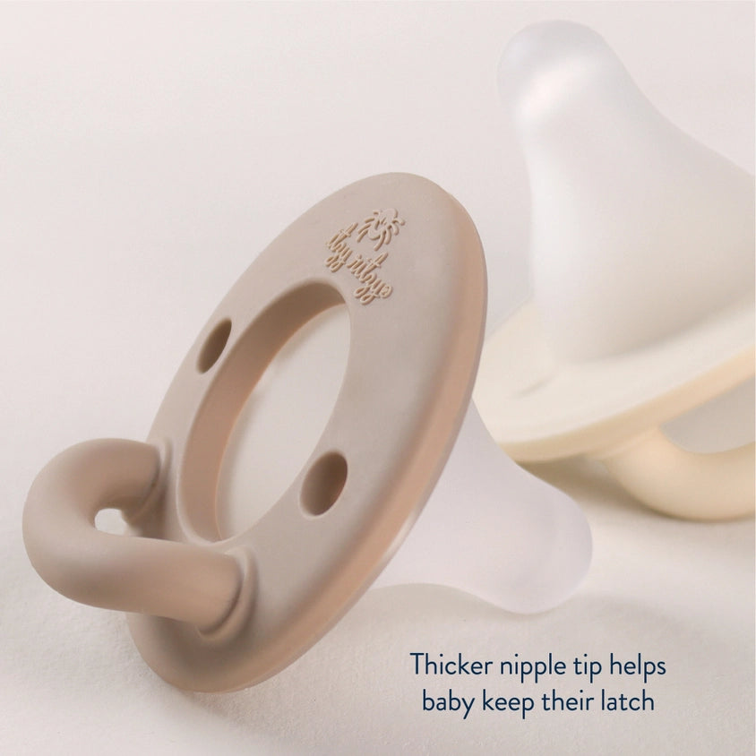 Itzy Ritzy Latch &amp; Soothe Breastlike Pacifier (Taupe)