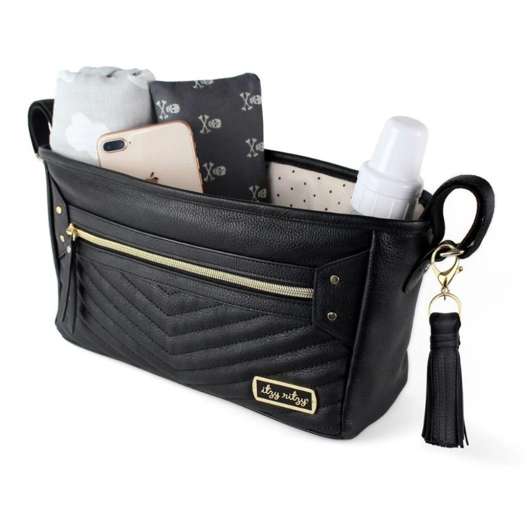 Itzy Ritzy Stroller & Wagon Caddy (Jetsetter Black)