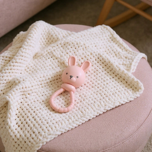 Itzy Ritzy Sweetie Rattle (Pink Bunny)