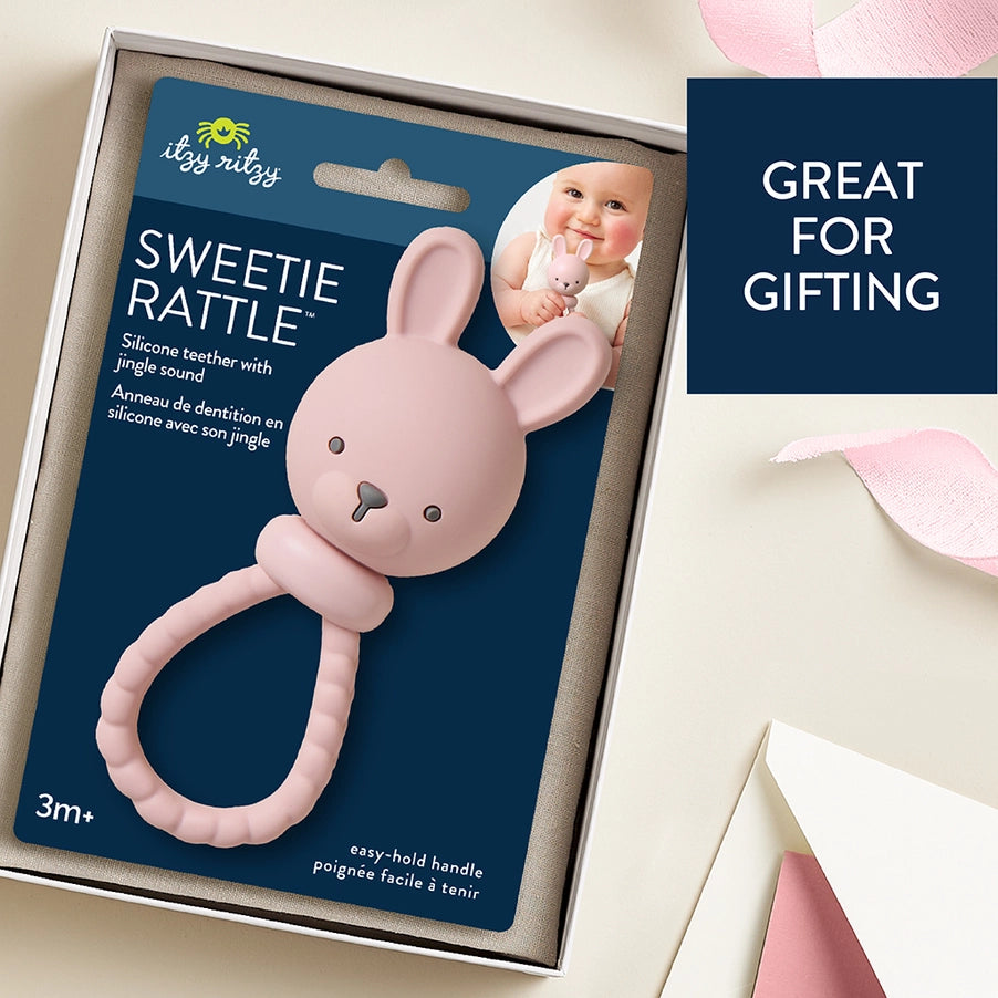 Itzy Ritzy Sweetie Rattle (Pink Bunny)