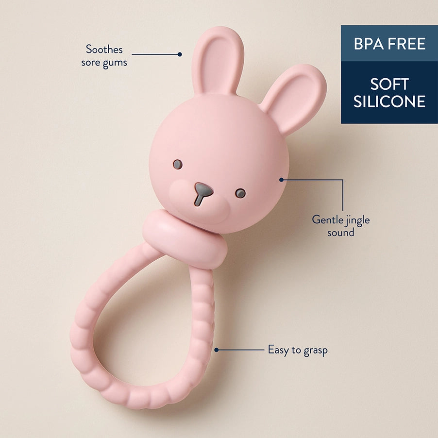 Itzy Ritzy Sweetie Rattle (Pink Bunny)