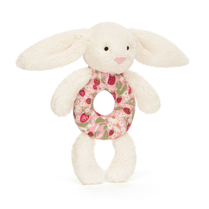 Jellycat Blossom Cream Berry Bunny Ring Rattle