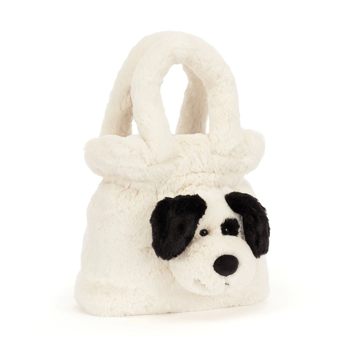 Jellycat Handbag (Rufferty Black &amp; Cream Puppy)