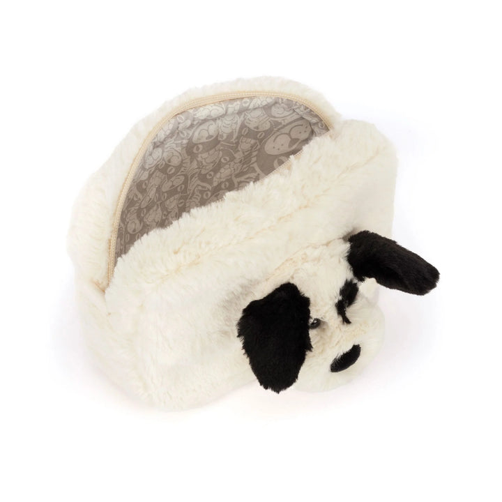 Jellycat Pouch (Rufferty Black &amp; Cream Puppy)