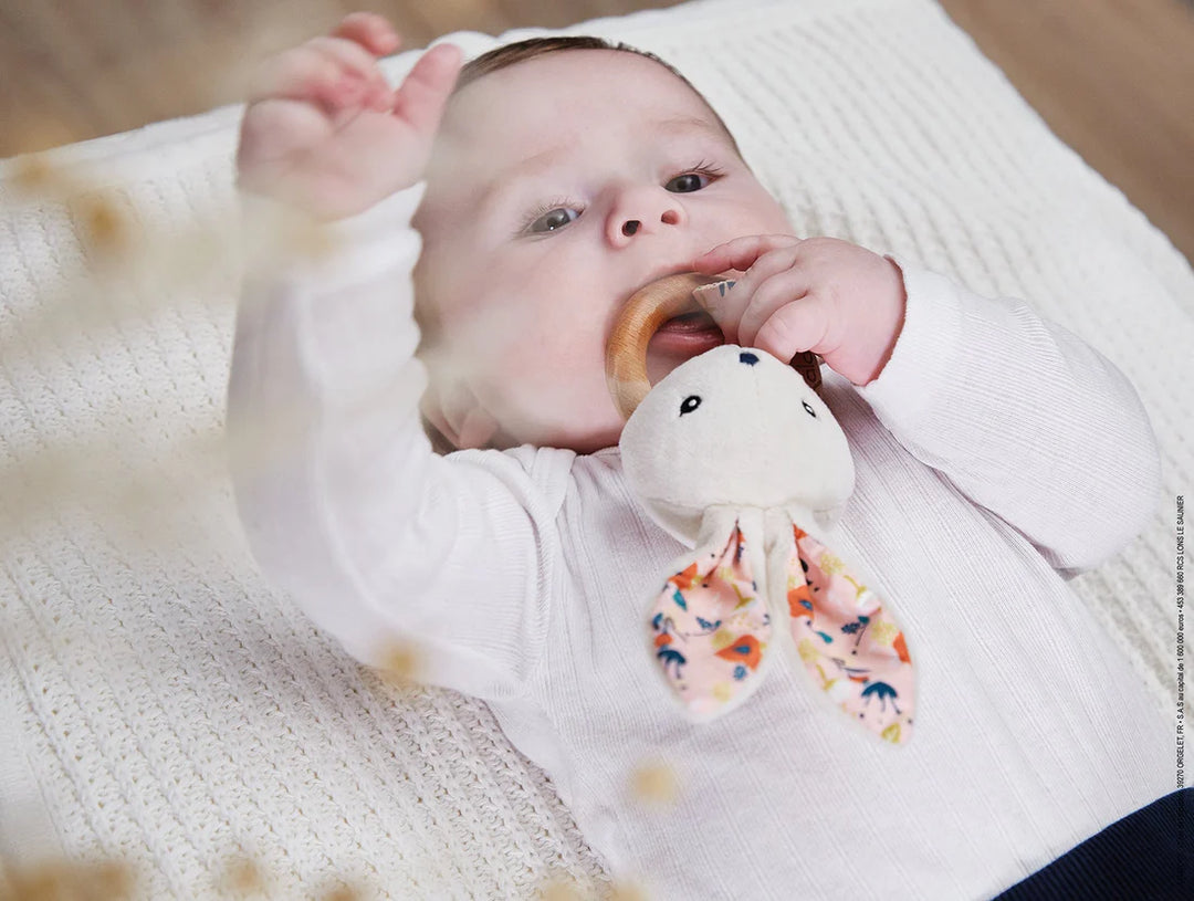 Kaloo Rabbit Teething Ring (Poppies)