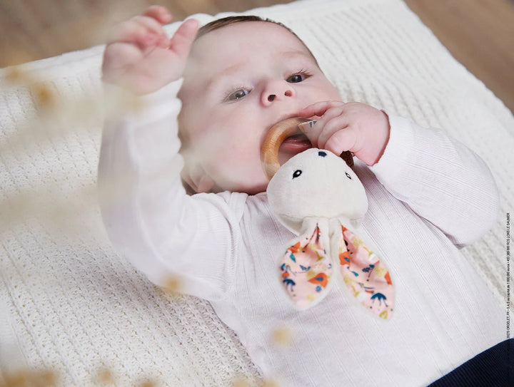 Kaloo Rabbit Teething Ring (Poppies)