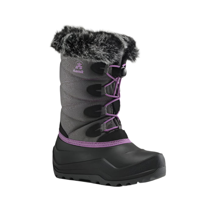 Kamik The SNOWANGEL Winter Boot (Charcoal/Orchid)