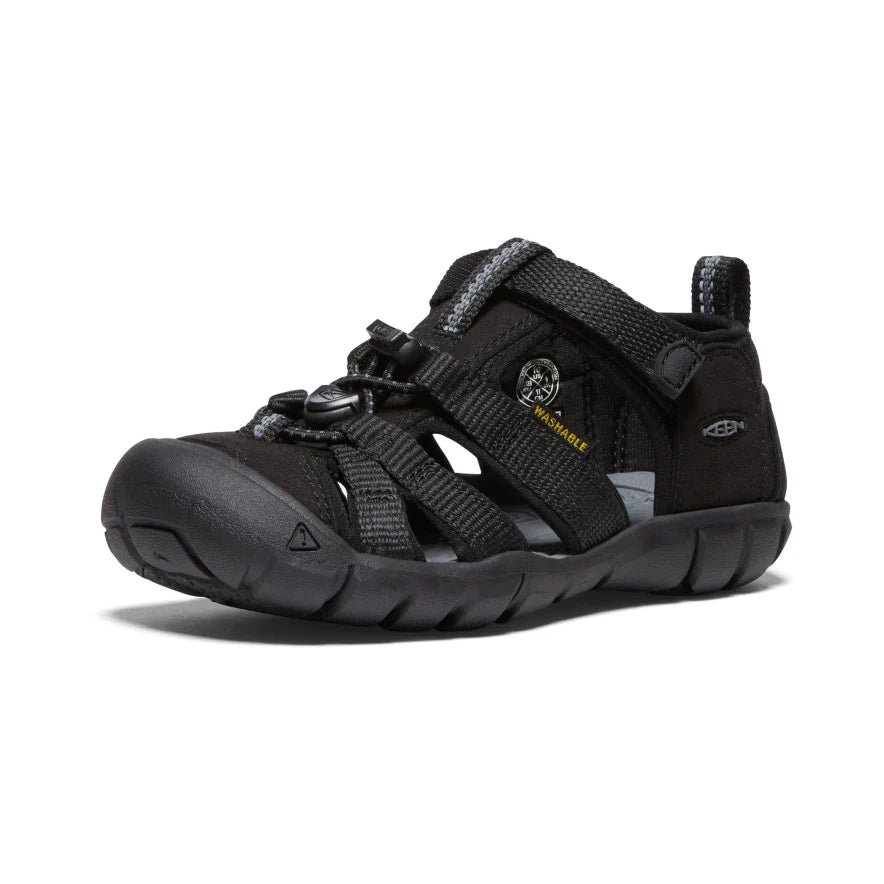 KEEN Little Kids' Seacamp II CNX (Black/Grey)