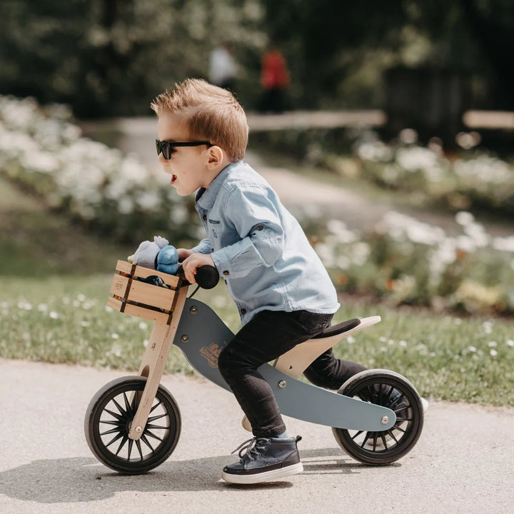 Kinderfeets Tiny Tot PLUS 2-in-1 Bike (Slate Grey)