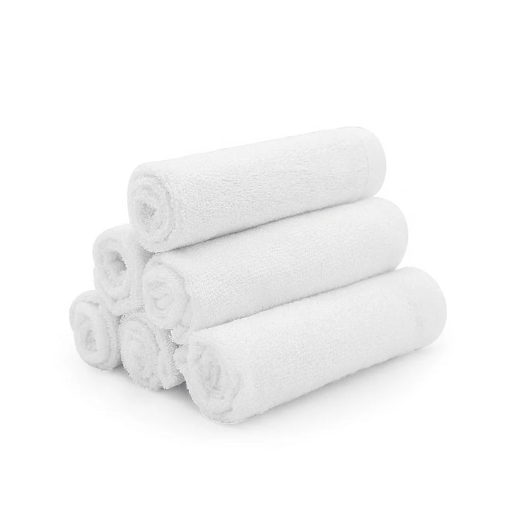 Kushies Bamboo Washcloths 6-Pack (White)