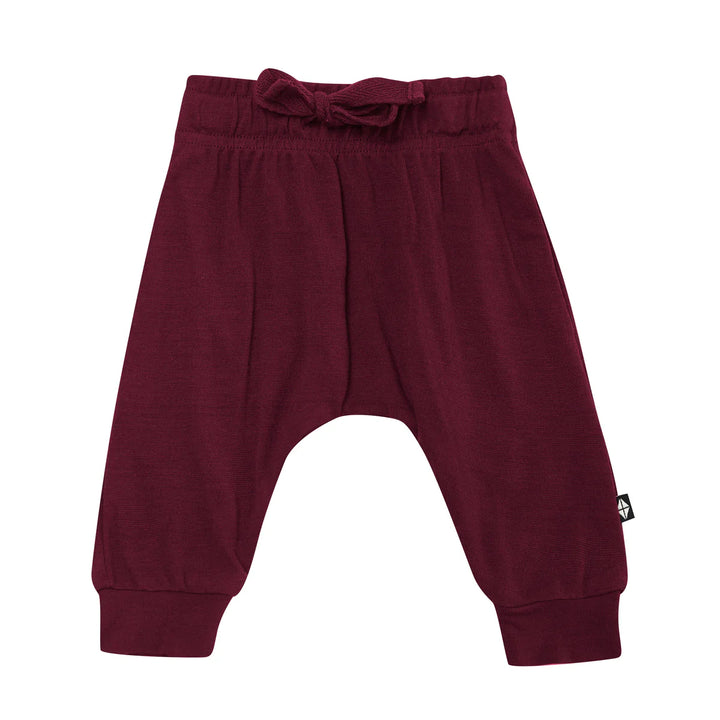 Kyte Baby Bamboo Jersey Harem Pants (Burgundy)