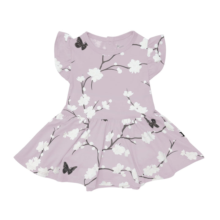 Kyte Baby Twirl Bodysuit Dress (Cherry Blossom)