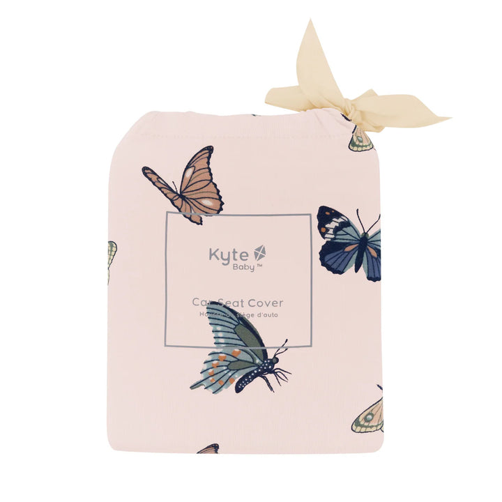 Kyte Baby Car Seat Cover (Blush Butterfly)
