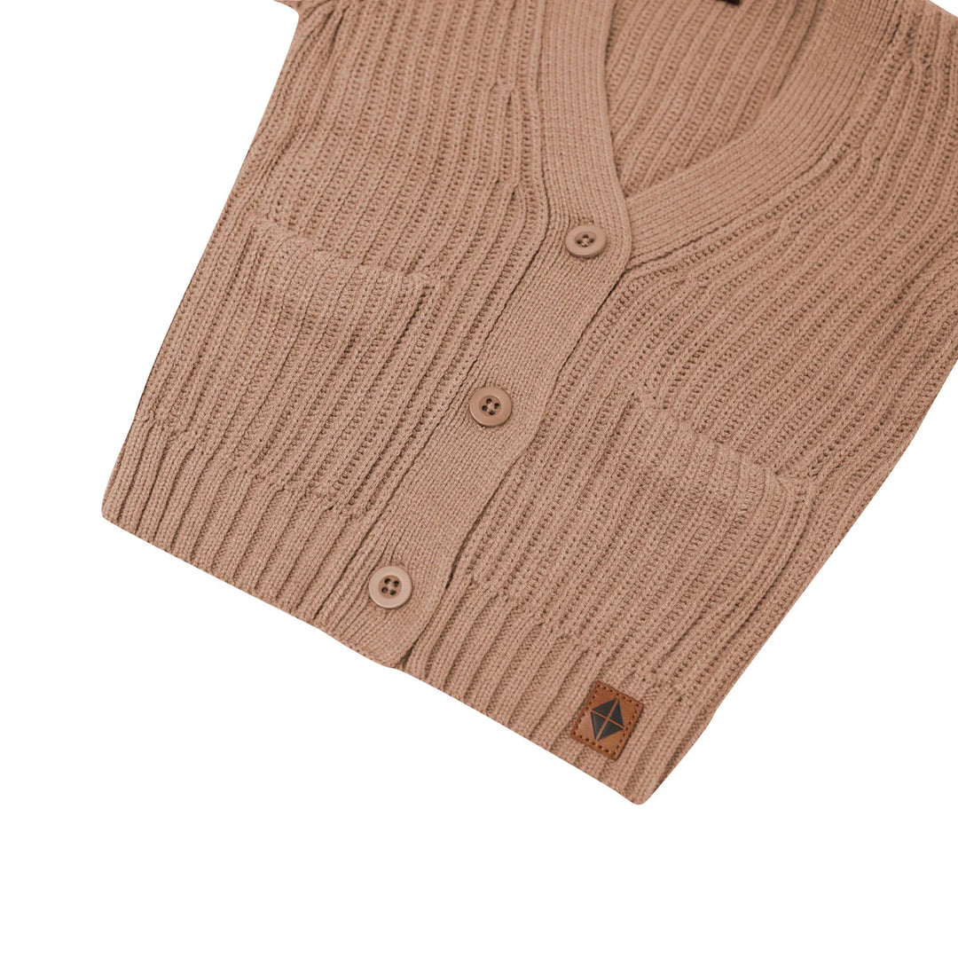Kyte Baby Chunky Knit Oversized Cardigan (Latte)