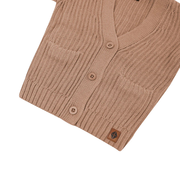 Kyte Baby Chunky Knit Oversized Cardigan (Latte)