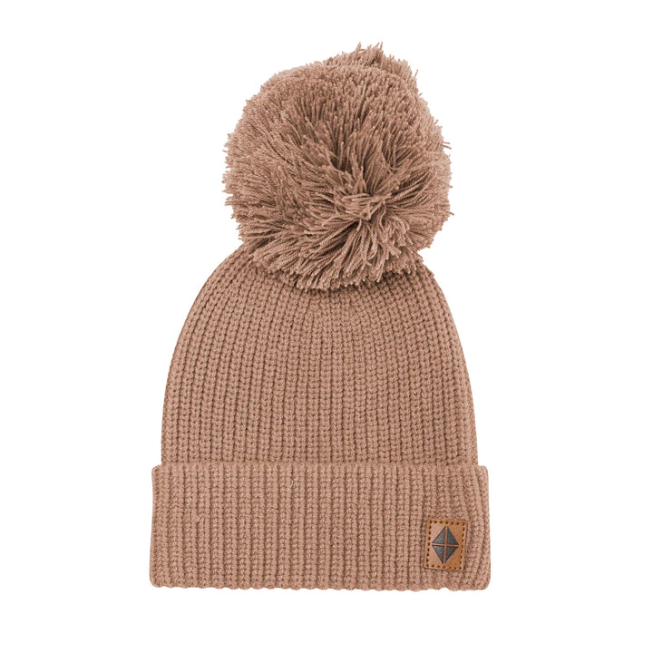 Kyte Baby Chunky Knit Pom Beanie (Latte)
