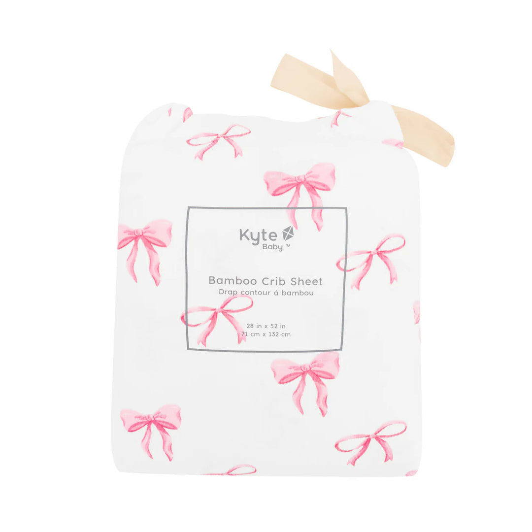Kyte Baby Crib Sheet (Bow)