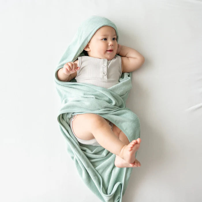 Kyte Baby Hooded Bath Towel (Sage)